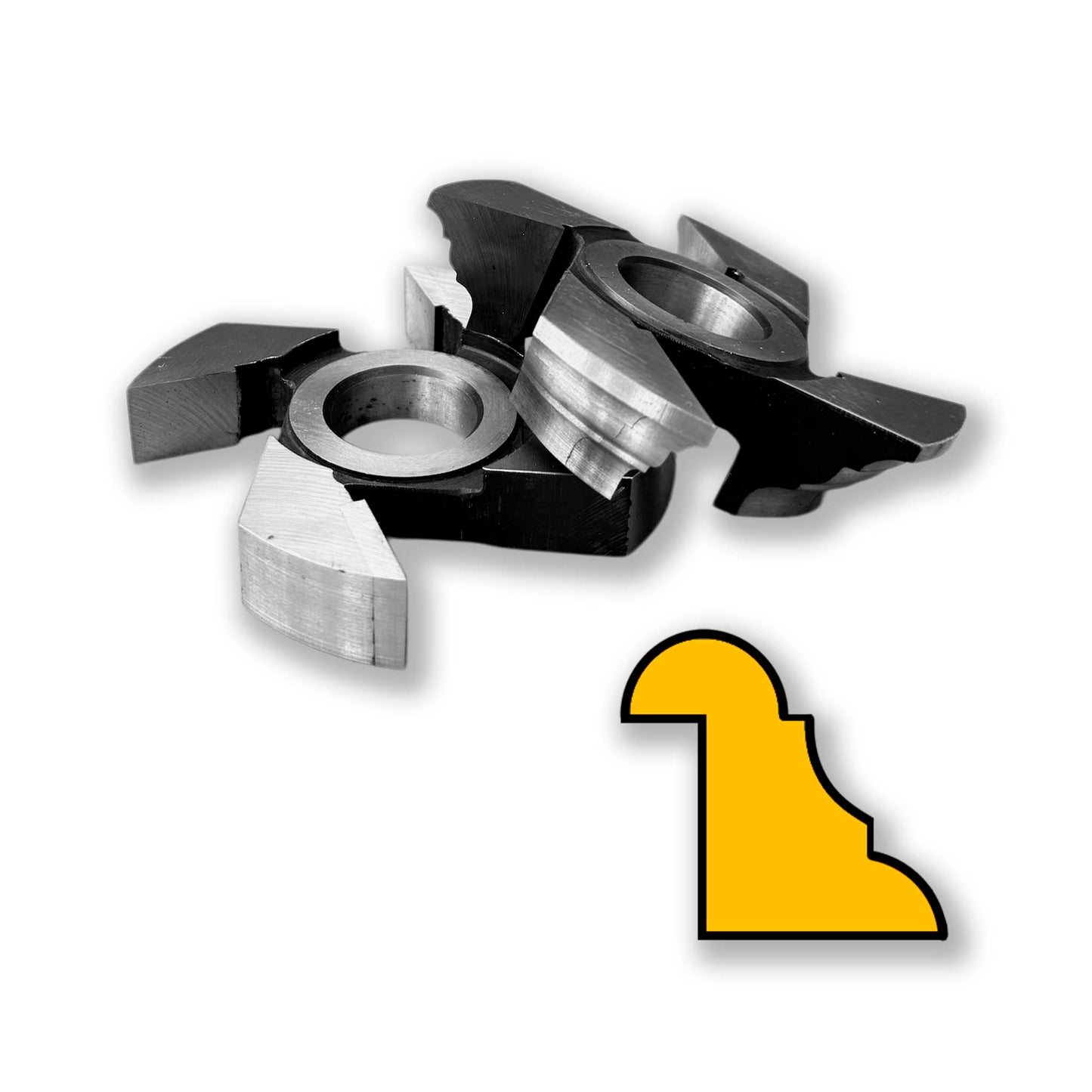 Set 2 freze baghetă/cornișă, 22 mm, HSS, alezaj 30 mm – precizie, durabilitate și finisaje impecabile pentru mobilier și lemn decorativ.