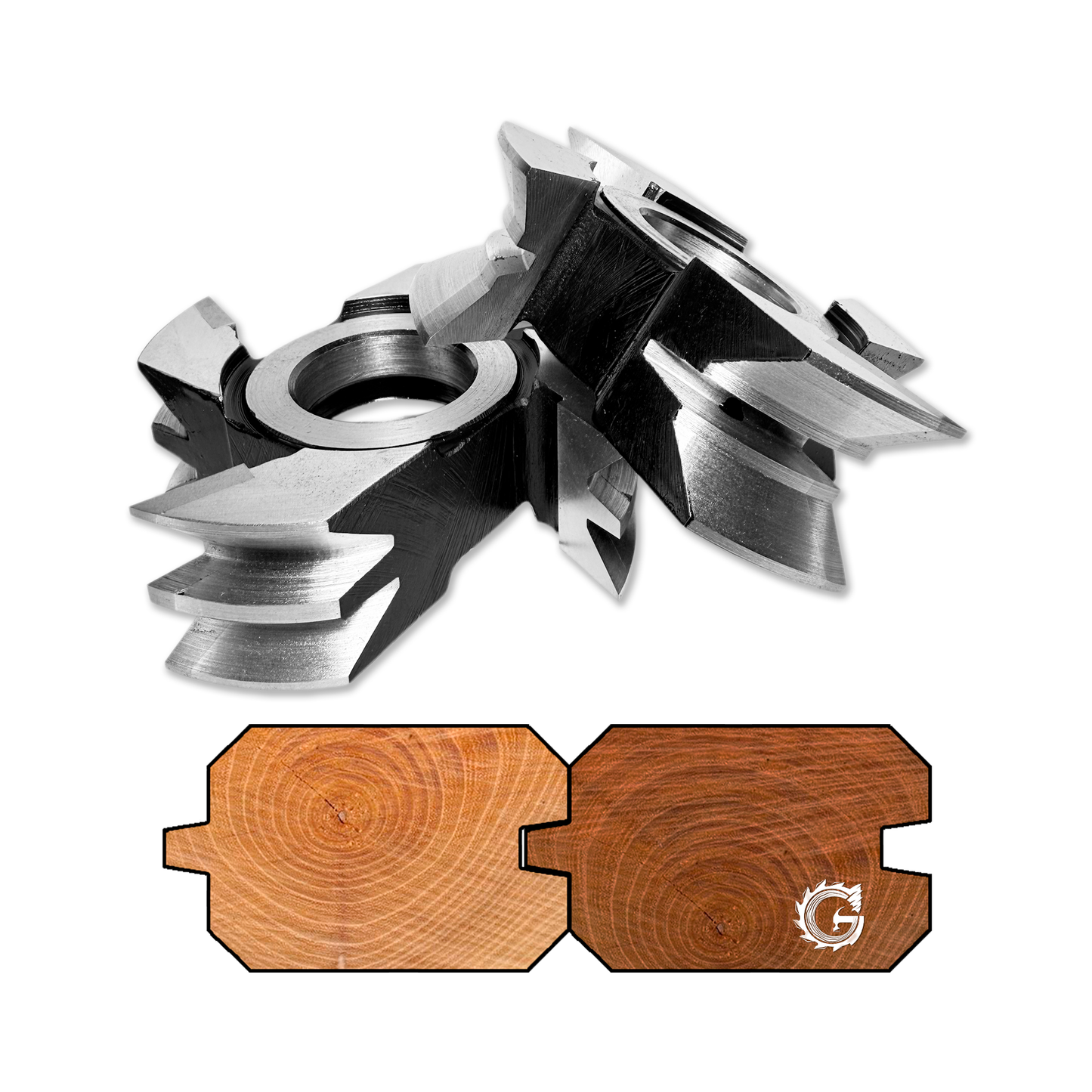Set 2 Freze pentru Lambriu Dublu Oblic - 30 mm HSS Premium