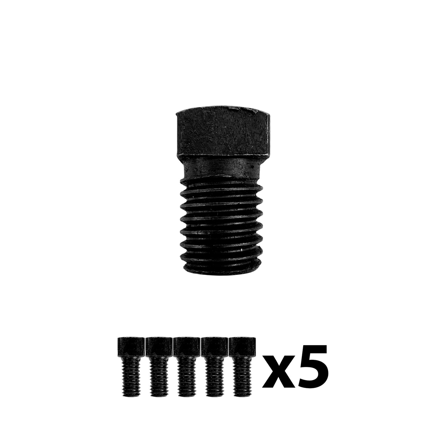 Set x5 Surub cu cap patrat pentru Pana Abric M12 x 22 mm
