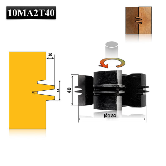 Freza de îmbinare în dinți – 125 mm, HSS brazată, turație maximă 9000 rpm. Perfectă pentru tâmplărie și îmbinări puternice în lemn.