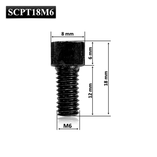 Șurub M6 (18 mm) cu cap pătrat, ideal pentru abric – fixare fiabilă a penei. Perfect pentru întreținere sau înlocuire rapidă.