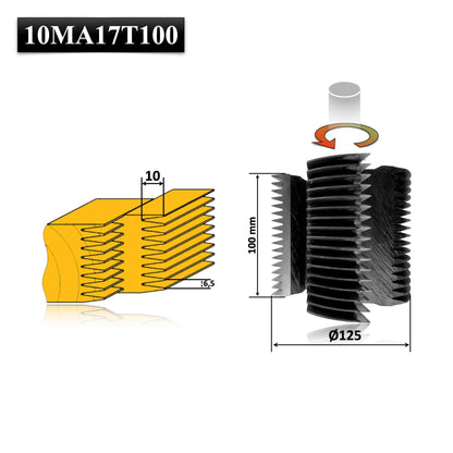 Freza placata cu HSS destinata pentru imbinarea scandura blat dulap sau alt tip de lemn in lung de la 10 - 100 mm grosime 