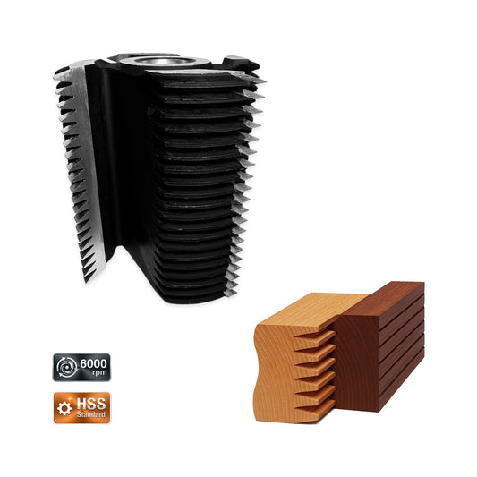 Freză Îmbinare Lemn Lamelar Longitudinal C11 - 124 mm HSS Standard