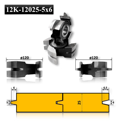 freza freze set nut si feder lamba si uluc imbinare parchet pardosea dusumea dulap lemn 25 mm