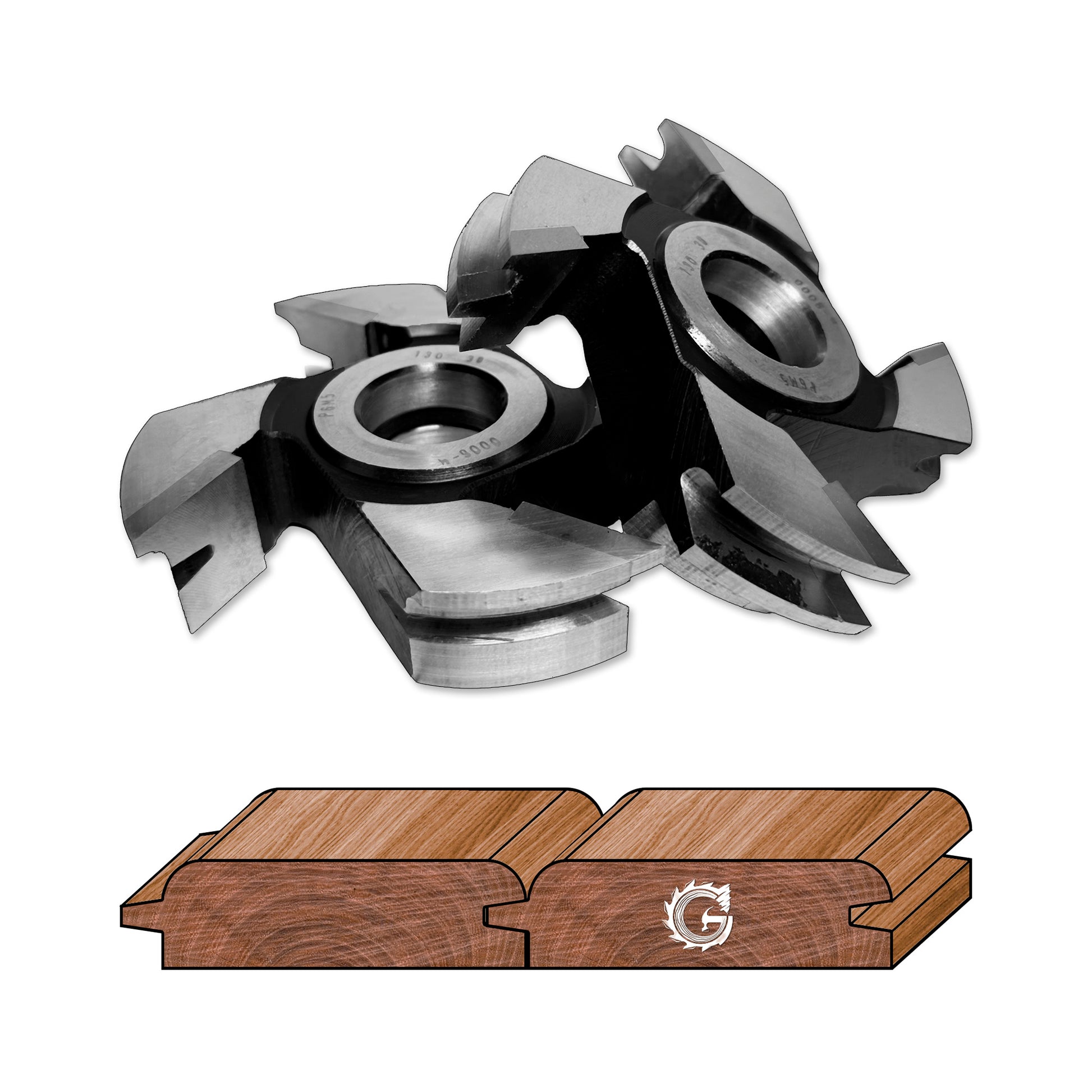 Set freze lambriu profil rotund pentru lemn de 16 si 26 mm brazat cu hss