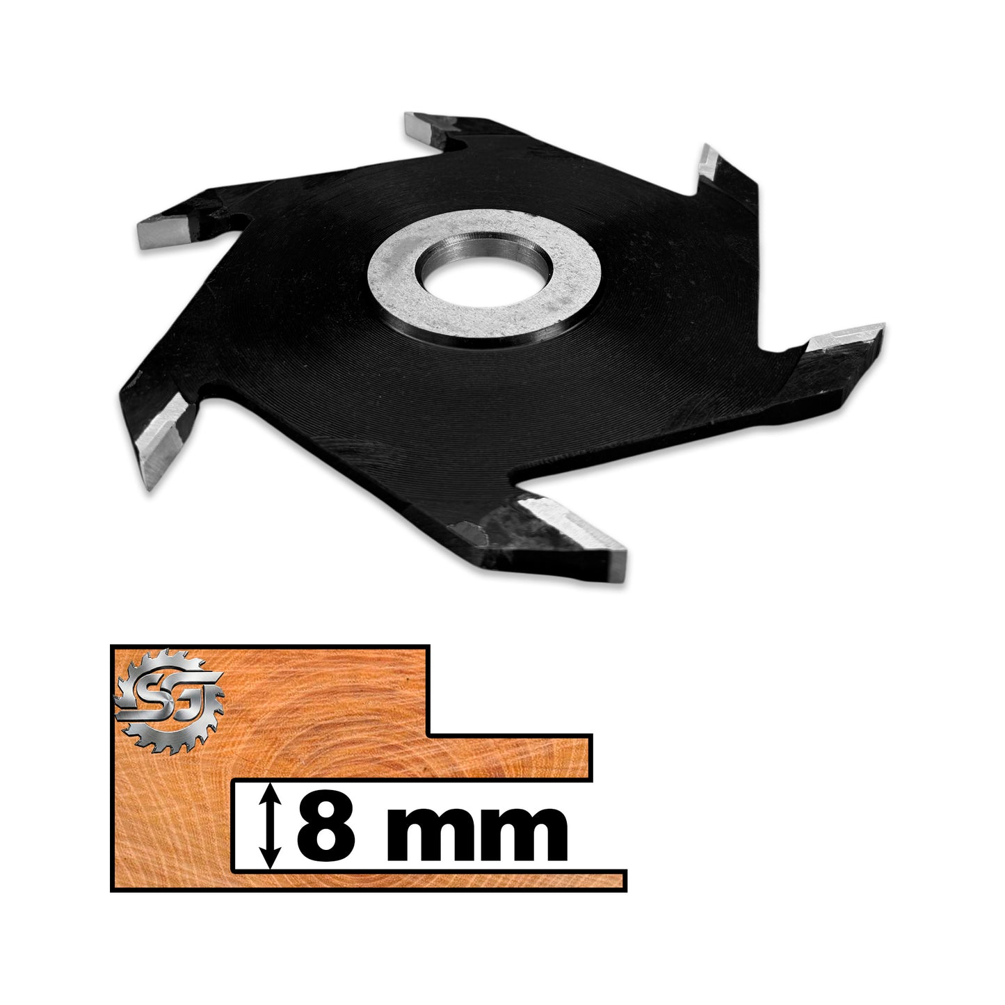 Freza nut hss sau widia pentru lemn esenta moale, tare lemn masiv mdf si pal de 180 x 8