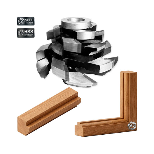 Set 5 Freze pentru Geam din Lemn 40 mm - HSS Premium 03.02