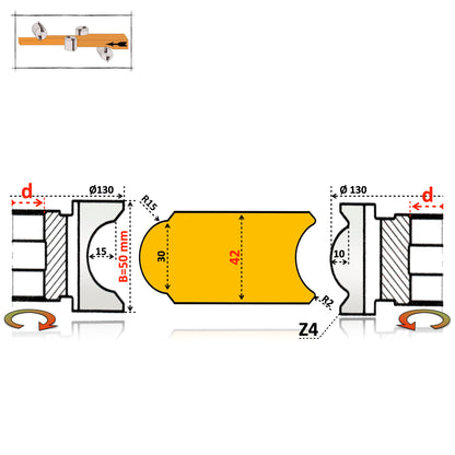 Set Freze pentru Ciubăr și Saună 22 - 46 mm | HSS Premium