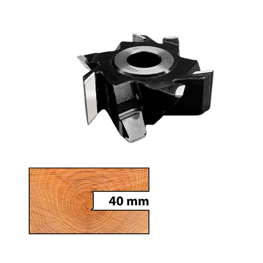 Freza nut cu vidia 125x40 mm pentru canale late în lemn