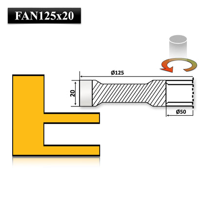 Freza Nut 125 x 30  x 20 Vidia pentru realizarea falt nut sau uluc in lemn sau si rindeluire 