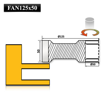 Freza Nut 125 x 30  x 50 Vidia pentru realizarea falt nut sau uluc in lemn sau si rindeluire 