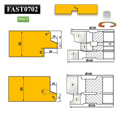 Set freze placate cu nu vidia pentru realizarea stupi apicultura din lemn de 30 sau 35 mm 