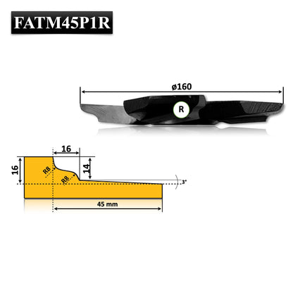 Freza pt Tablie Mobila 45 mm - FATM45P1