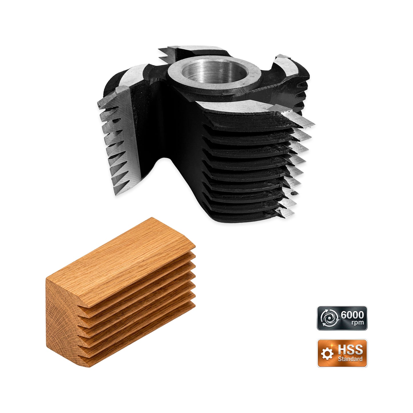 Freză Îmbinare Lemn Lamelar Longitudinal C11 - 55,8 mm HSS Standard