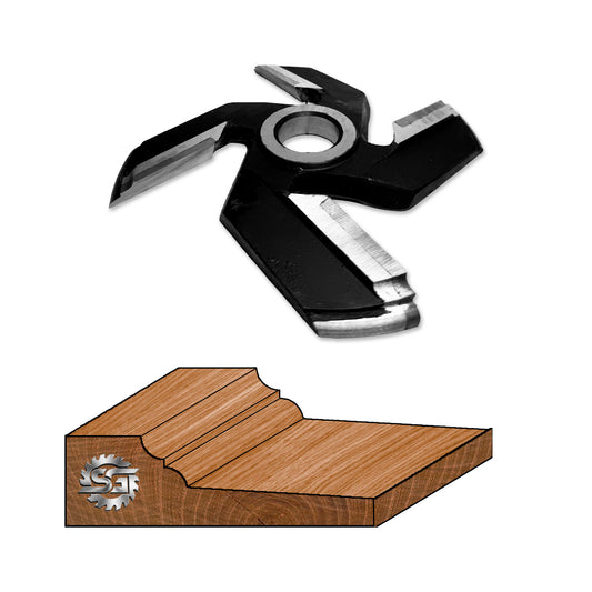 Freză pentru Lemn – Tăblie Uși Profil M012-42 HSS Standart