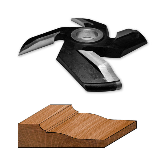 Freză pentru Tăblie Lemn Profil M012-59 - D160 HSS Standard