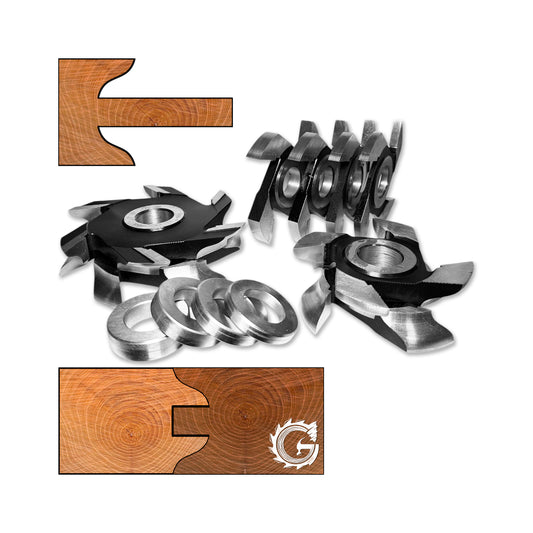 Set Freze Reglabile pentru usi de 40 - 48 mm cu un profil neted si usor de slefuit 