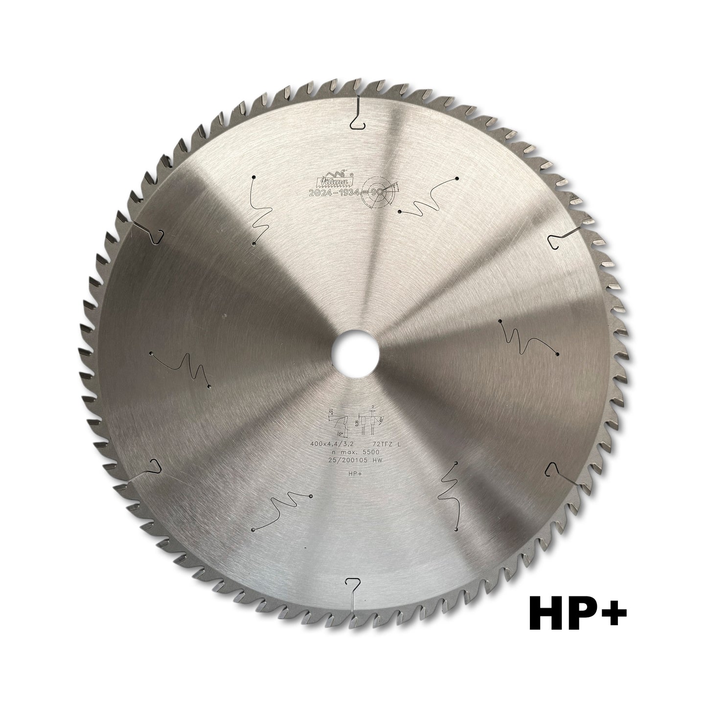 Pânză Circulară Industrială PILANA 400x4.4/3.2 x 30 mm | 72 TFZ L HP+ pentru PAL Melaminat și MDF