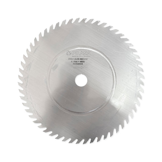 Pânză Circular Monometal PILANA 250x1.6x25mm, 56 Dinți Ceaprăzuiți