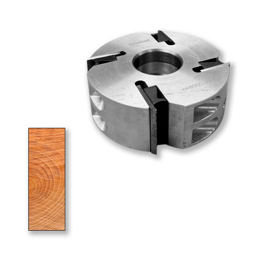 Tambur rindea, cap rindea pentru rindeluire suprafata lemn la masina de frezat sau alte echipamente cu o grosime de 40 mm cu cutite schimbabile de abric hss 