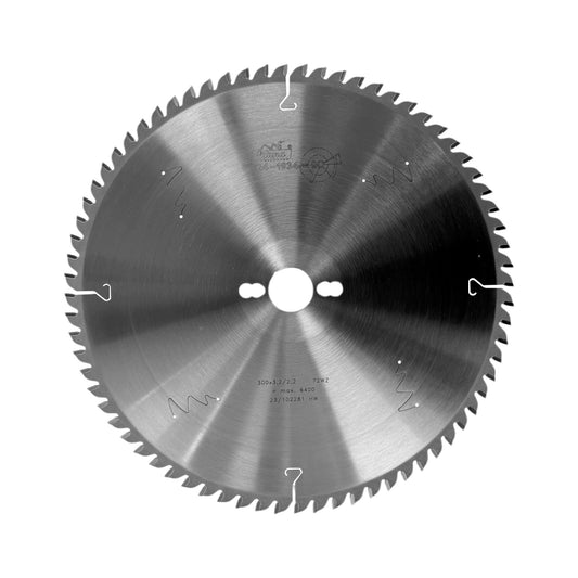 Pânză Circulară TCT 300 mm, 72 dinți WZ pentru Tăieri Transversale Fine